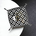thumbnail image 5 of Valet Tray, Black and white checkered Faux Leather Desk Tray Vanity Tray Night Stand Organizer Catch All Tray Key Bowl for Entryway Table, Elegant Valet Tray Storage for Men Women, 5 of 7