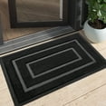 thumbnail image 2 of OEAKAY Door Mat Heavy Duty Welcome Mat for Front Door Stain Resistant Doormat Non-Slip Entrance Mat for Entryway, Patio, Garage, 29"x17", Black, 2 of 5