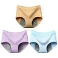 thumbnail image 1 of Gibobby Ropa interior para mujer de encaje Ropa interior menstrual de 3 piezas para mujer, calzoncillos de cintura media, ropa interior Sexy de encaje para mujer(B,XL), 1 of 3