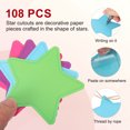 thumbnail image 3 of Uxcell 108Pcs Recortes de Estrellas 3.5"x4" Tarjetas de Papel en Forma de Estrella para Decoraciones de Tableros de Anuncios Rojas, 3 of 6