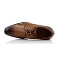 thumbnail image 6 of Ferro Aldo Alvin MFA19696 Men's Plain Square-Toe Derby Dress Shoes, in Cognac, Men's Size 12, 6 of 8