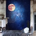 thumbnail image 3 of Pegatinas de pared con diseño de luna llena que brilla en la oscuridad, decoración de habitación infantil, decoración de habitación infantil, sistema solar, calcomanías artísticas, 3 of 4