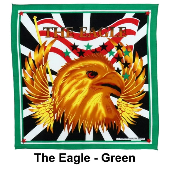 The Eagle Green Design Print Cotton Bandana (22 inches x 22 inches)