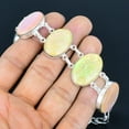 thumbnail image 4 of Australian Triplet Opal Oval Gemstone 925 Sterling Silver Bracelet 8" VJ 2129, 4 of 5