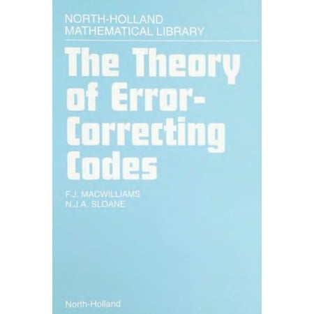 Pre-Owned The Theory of Error Correcting Codes (Hardcover) 9780444850096