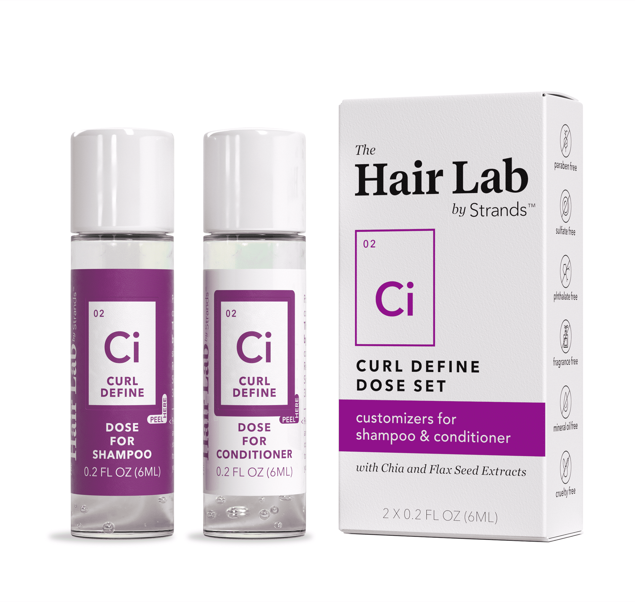 The Hair Lab Curl Define Dose Set, 2 x 0.2 oz.