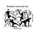 thumbnail image 3 of Soccer Player Silhouette Wall Decal Sports Themed Bedroom Decor Easy to Apply Removable Vinyl Stickers, 3 of 7