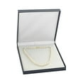 thumbnail image 3 of 14K Gold 9-10mm AAA Quality Double Strand White Freshwater Cultured Pearl Necklace for Women in 16-17 Princess Length, 3 of 6