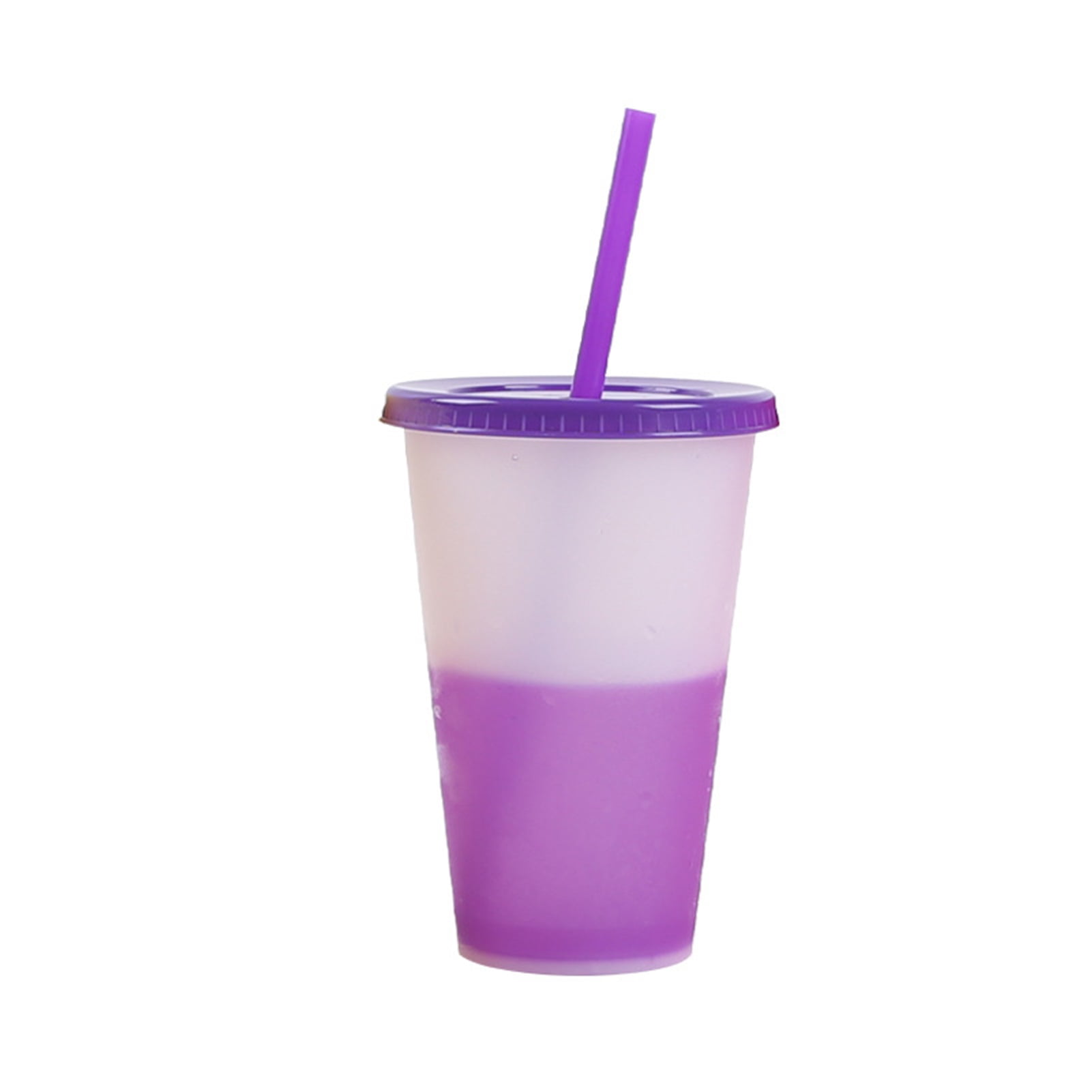 Kupresso Kids Sublimation Colored Lid Sippy Cup Tumbler, Assorted Colors, 12 oz Red/Purple