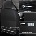 thumbnail image 5 of Fit for Volvo 98% Car Models,5pcs Car Seat Covers,Leather Seat Cover for Cars,Anti-slip Soft Car Seat Protectors(Black and Blue), 5 of 6