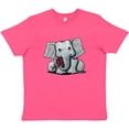 thumbnail image 3 of Inktastic KiniArt Elephant Youth T-Shirt, 3 of 5