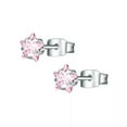 thumbnail image 6 of QQTDFG 1 Pair Stainless Steel Ear Stud Star CZ Stud Earring Helix Piercing Body Jewelry-White-8mm, 6 of 9