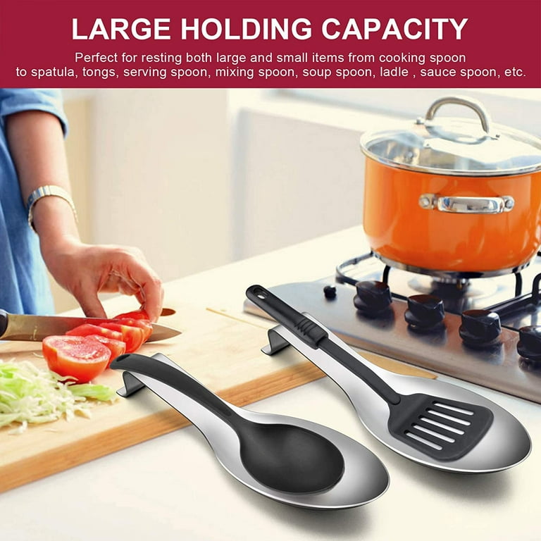 Spoon Buddy - Utensil Rest/Holder - Suction Cup Attaches To Pot Lid on  Stove - Holds Spoons, Ladles, Spatulas - Kitchen Cooking Without Mess on