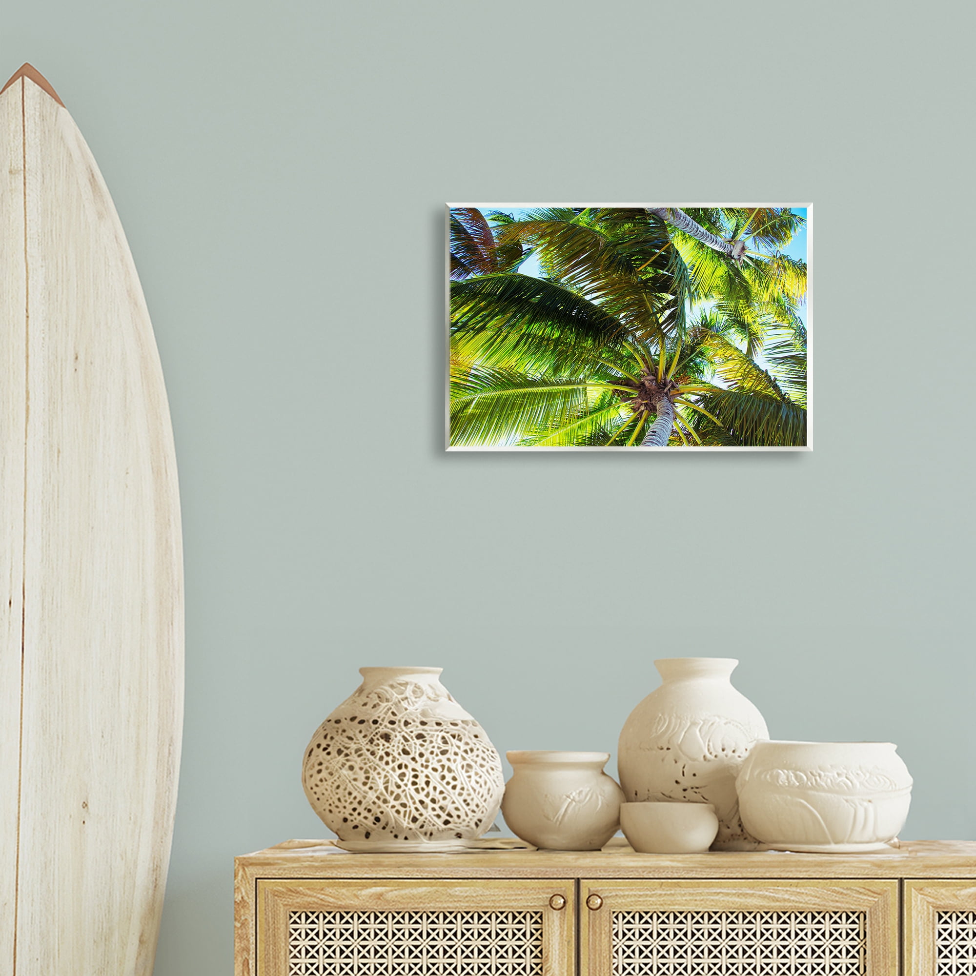 Stupell Industries Swaying Palm Leaves Botanical & Floral Photography Unframed Art Print Wall Art, 19 x 13