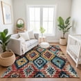 thumbnail image 7 of Addison Rugs Mayfield Premium Machine Washable Transitional Aztec Rust Rectangle Rug, 8' x 10', 7 of 7