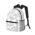 thumbnail image 2 of Vsdgher Hand Drawn Snake Print Unisex Large Capacity Bookbag Schoolbag Casual Daypack for High School/College/Teens/Travel/Work, 2 of 8