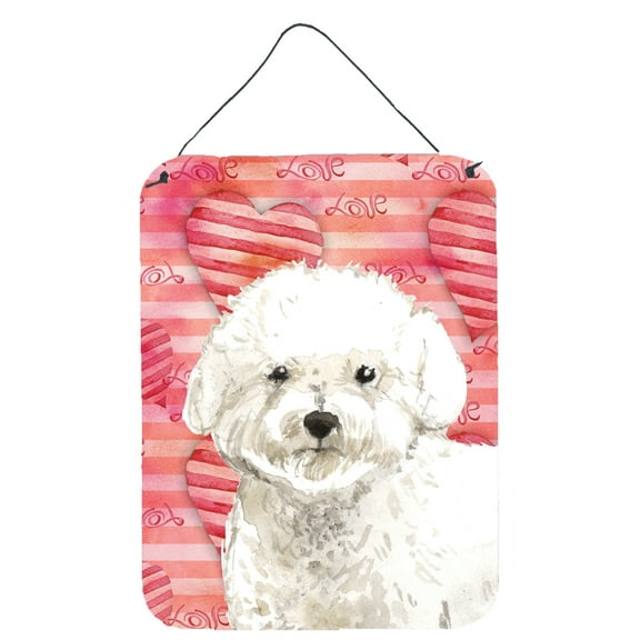 Love a Bichon Frise Wall or Door Hanging Prints