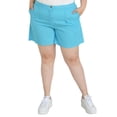 thumbnail image 1 of Short clásico de lino Roman Fashion Talla Extra 42 Turquesa, 1 of 6