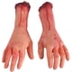 thumbnail image 1 of Accesorios de sangre de Halloween falsos aterradores mano cortada rota para casa encantada Halloween vampiro zombi suministros de decoración de fiesta (manos rotas (izquierda + derecha)), 1 of 5