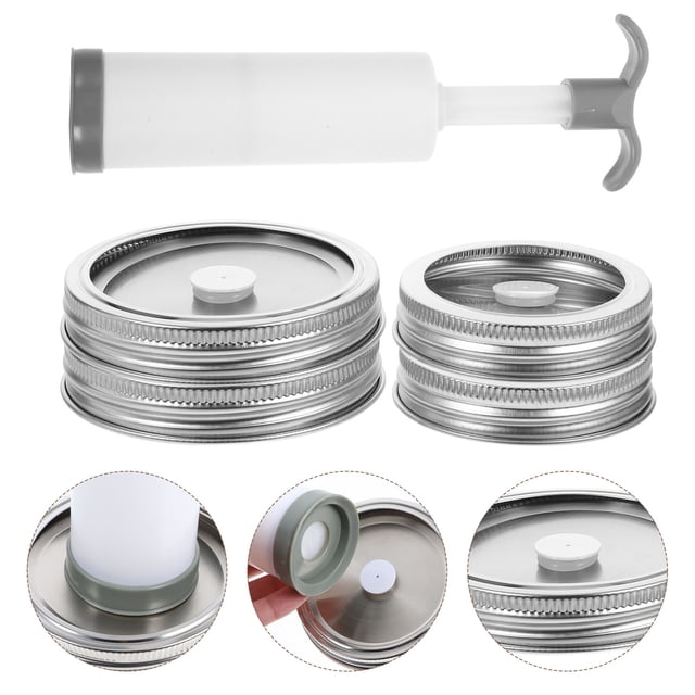 Scelleuse sous Vide Portative, Accessoires de Pots, Kit de Scelleuse sous Vide à Grand Ouverture, Pompe à Vide, Rangement pour Cuisine Maison
