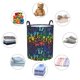 thumbnail image 4 of Balery Magical Mushrooms and Flowers Cesta de ropa redonda con asas, impermeable, independiente, para ropa, juguetes, dormitorio y familia-Medium, 4 of 6