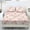 Blush Pink Rose, variant on Jeiento Winter Skating Snowman Printed Bedding Set, 3-Piece Fitted Bed Sheet with 2 Matching Pillow Shams, Soft Breathable Festive Bed Cover for Christmas Holiday, Queen Size