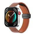 thumbnail image 3 of Accessories Foldable Buckle Replacement Leather Strap Magnetic Wristband Bracelet Watch Band YELLOW, 3 of 8