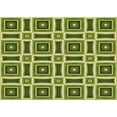 thumbnail image 1 of Ahgly Company Machine Washable Indoor Rectangle Transitional Green Area Rugs, 5' x 7', 1 of 7