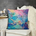 thumbnail image 2 of SHANXI Pink Blue Pillow Covers - Ink Texture Throw Pillow Cover Abstract Painting Pillow Cases Blue Purple Aqua Cushion Cases Beautiful Blue Effect Home Decor 20x20in, 2 of 5