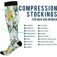 thumbnail image 4 of GZHJMY 1 Pair Pandas Bamboo Compression Socks for Women Men, Knee High Stocking for Running,Athletic,Medical, 4 of 7
