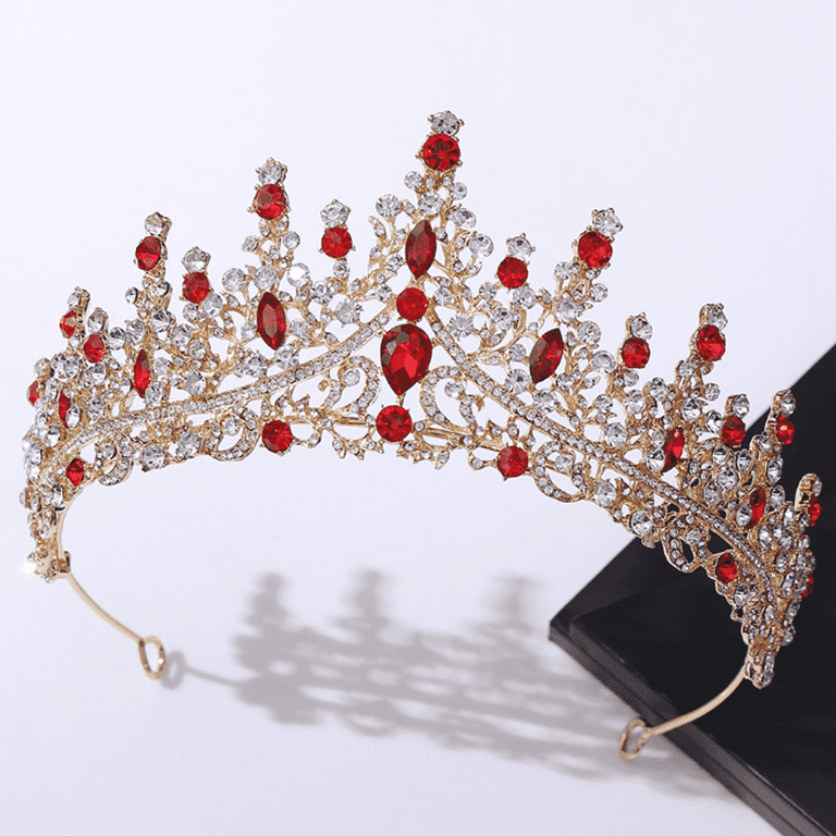 RAGUPEL Crown,Wedding Tiara Princess Crown,Stunning Crystal  display picture 3