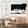 thumbnail image 5 of Elephant Stock La Skyline Bw Wall Art - Horizontal Canvas Wall Art - Living Room Wall Decor - City Canvas - Black And White Decor - 51" x 34", 5 of 8