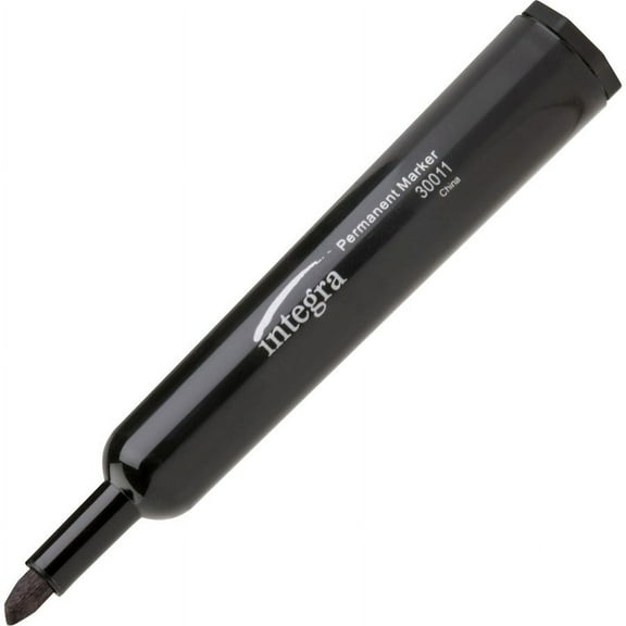 Integra Permanent Chisel Markers - Chisel Marker Point Style - Black - 1 Dozen | Bundle of 5 Dozen