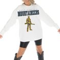 thumbnail image 2 of Women's Gameday Couture White West Virginia Mountaineers Big Goals Oversized Long Sleeve T-Shirt, 2 of 5