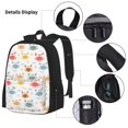 thumbnail image 3 of Fotbe Colorful Crabs Set Escolar 3 en 1 para Niños - Mochila Duradera con Lonchera Aislante y Estuche para Lápices - Mochila Escolar para Niños y Niñas, 3 of 7