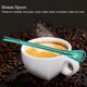 thumbnail image 3 of Stainless Steel Metal Drinking Straw Spoon Resuabl Washable Stirring Scoop Green, 3 of 5