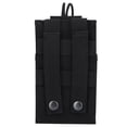 thumbnail image 3 of Bolsa portátil de nailon para Walkie Talkie, funda con soporte para Radio para deportes al aire libre, color negro, 3 of 14