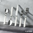 thumbnail image 3 of Carote 40-Piece Flatware Sets for 8 , Silverware Set with White Handle, Durable Cutlery Set for Home, Kitchen & Restaurant, Mirror Polished Spoon and Fork Set, Dishwasher Safe, 3 of 8