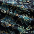 thumbnail image 5 of Black Hawaiian Shirt For Men Fantasy Flowers Print Short Sleeve Cotton Button Down Black Fantasy Flowers, 5 of 8
