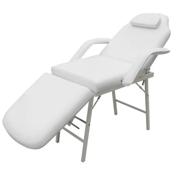 vidaXL Facial Bed Artificial Leather White