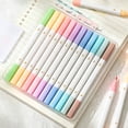 thumbnail image 5 of 12-Pack Dual-Tip Fruit Scented Highlighters, Fine & Chisel Marker Set, Colorful Pastel Pens for Journaling Note Taking, Kids School Supplies, 5 of 6