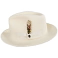 thumbnail image 3 of Pachuco Crushable Wool Felt Fedora Hat - S - Cream, 3 of 7