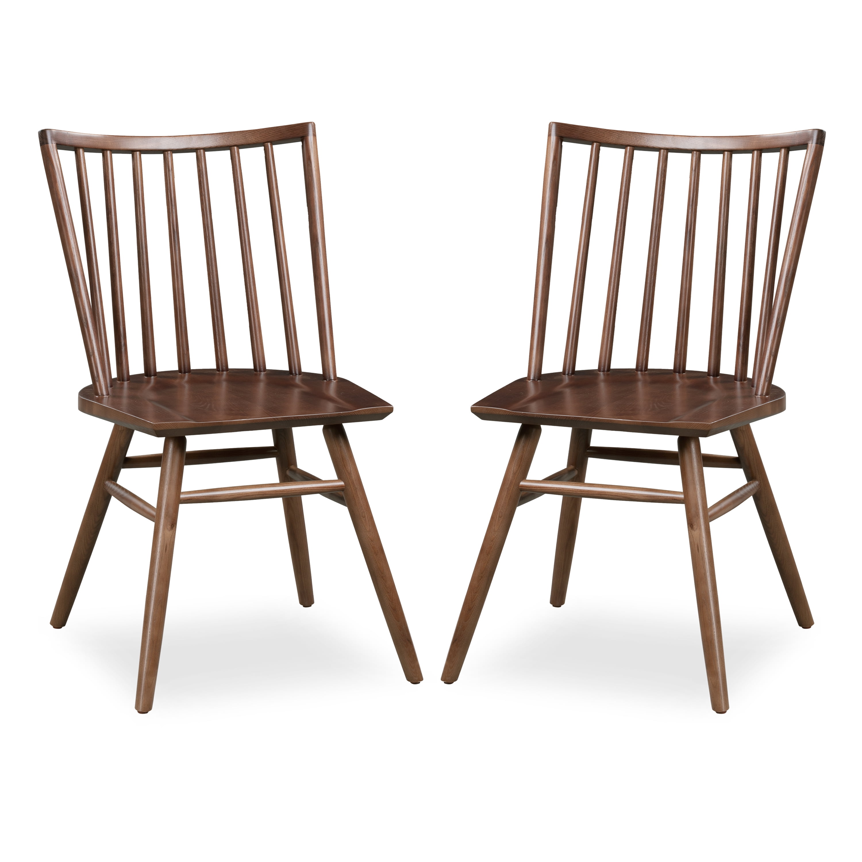 Poly & Bark Talia Dining Chair in Walnut (Set of 2)