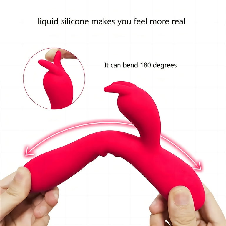 Rabbit Vibrator with Heating & 16 Vibration Modes,Centerel G-Spot Vibrator  Sex Toys for Women Couple-Rose Red - Walmart.com