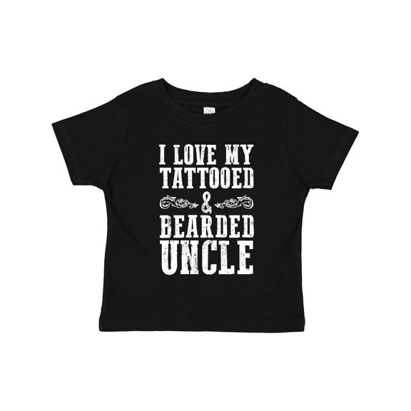 Inktastic I Love My Tattooed & Bearded Uncle Boys Toddler T-Shirt