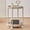 Khaki, variant on Hovilon Round Side Table with Wheels,Double-layer Storage Rack,End Table Living Room Plastic Mobile Sofa Side Table Small Night Stand Bedroom Decor