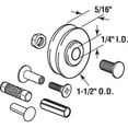 thumbnail image 2 of 1-1/2 in., Patio Door Roller Replacement Kit, 2 of 4