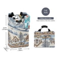 thumbnail image 2 of Yayeee Freestanding Laundry Hamper with Handle Collapsible Large Storage Basket for Clothes, Blue Snowy Mountain, 2 of 7
