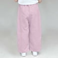 thumbnail image 6 of Mwjwdo Big Kids Boys & Girls Simple Elastic Waist Pants, Solid Long Trousers with Pockets, Relaxed Casual Bottoms Pink 14 Years, 6 of 7
