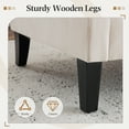 thumbnail image 7 of Bezseller 41" Oversized Accent Chair with Pouf Ottoman for Living Room, Beige, 7 of 7